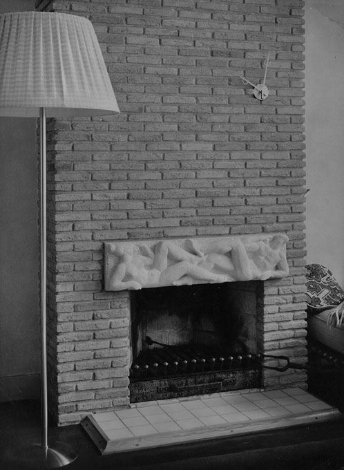 Prive bezit, 1947, Haardsteen, Woonhuis architect van Overhagen