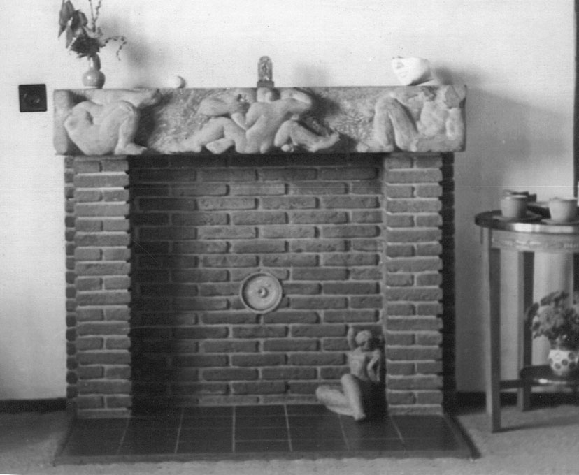 Prive bezit, 1950, Tuinbeeld, Tuinbeeld architect Wijmstra